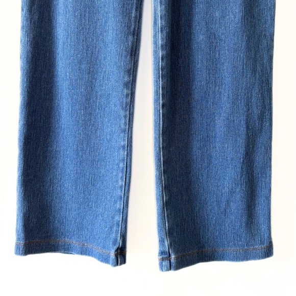 L.L. Bean Perfect Fit Pants Denim Straight-Leg Stonewashed Size S - Picture 5 of 7